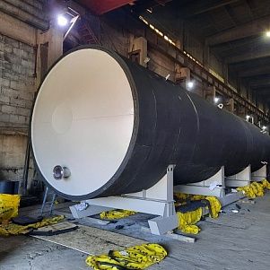 Резервуар стальной горизонтальный РГС-50 м3 утепление K-FLEX IC CLAD
