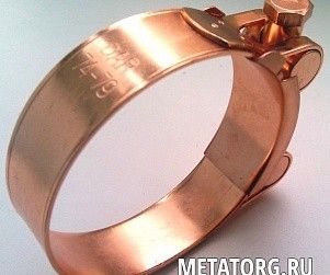 Хомут для медных труб