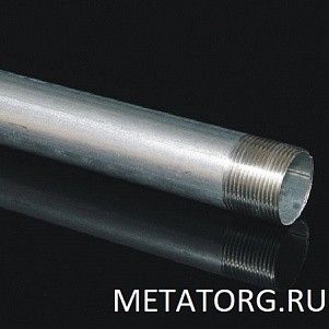 Труба водогазопроводная Ду 40х3.5 с резьбой