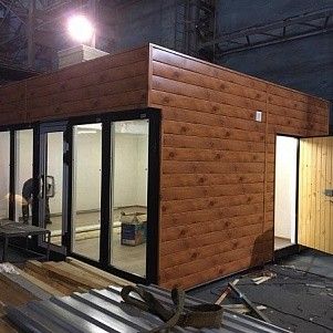 Остановочный торговый павильон 4000х1500х2500 мм